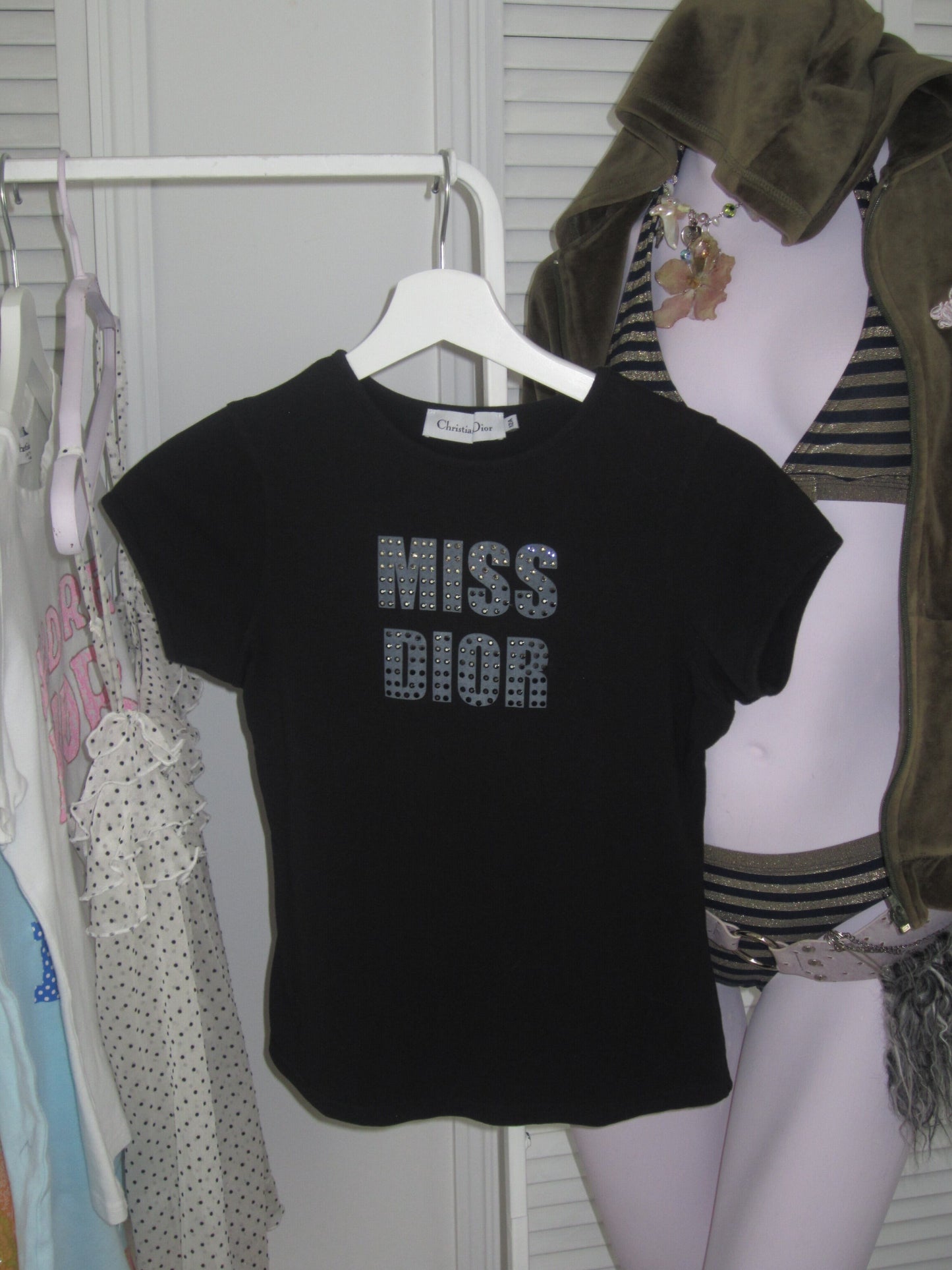 Vintage miss dior studs rock tee