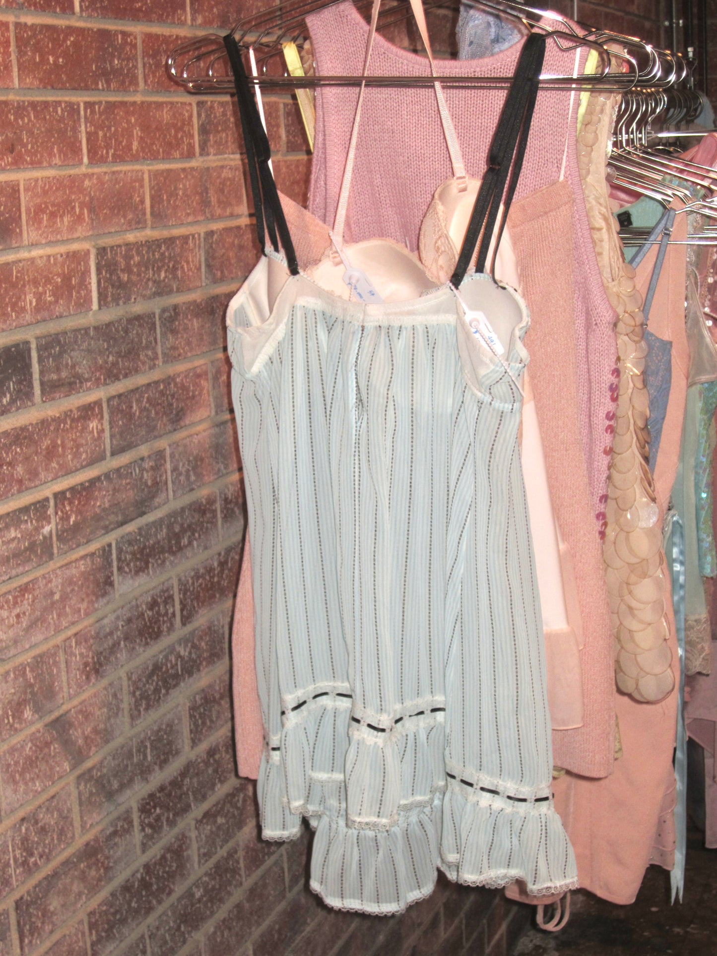 00s vintage striped babydoll
