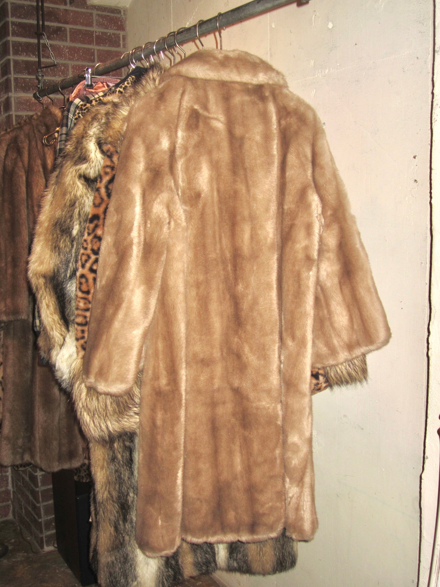 00s US teddy faux fur coat