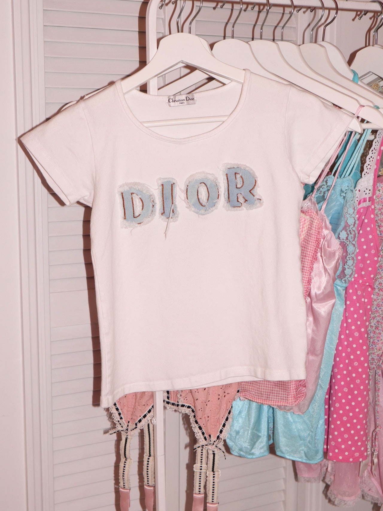 Vintage Dior denim baby tee