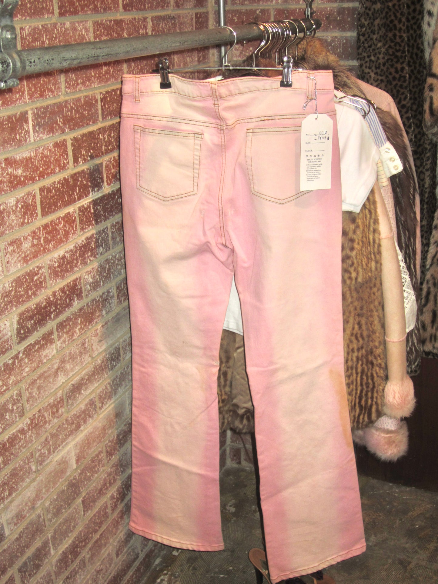 00s vintage embroidered denim