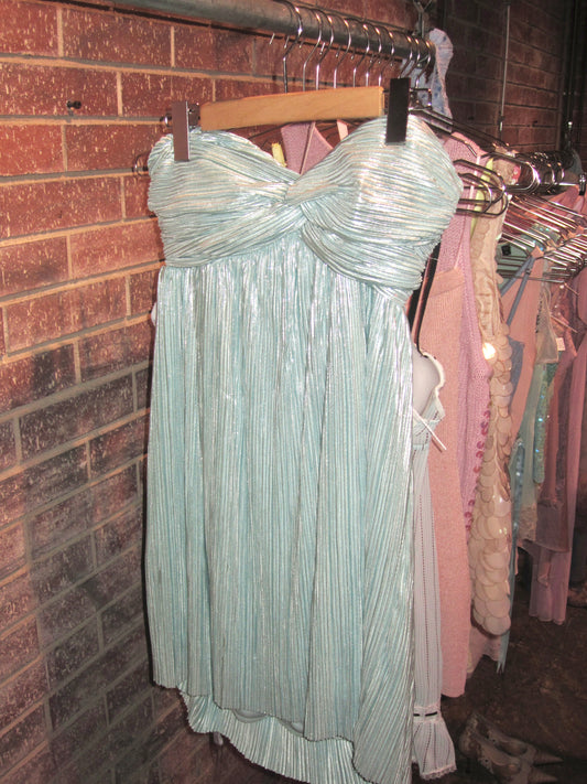 00s vintage blue turquoise Ibiza dress