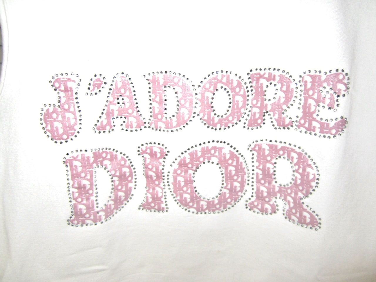 Vintage Dior rhinestone tank
