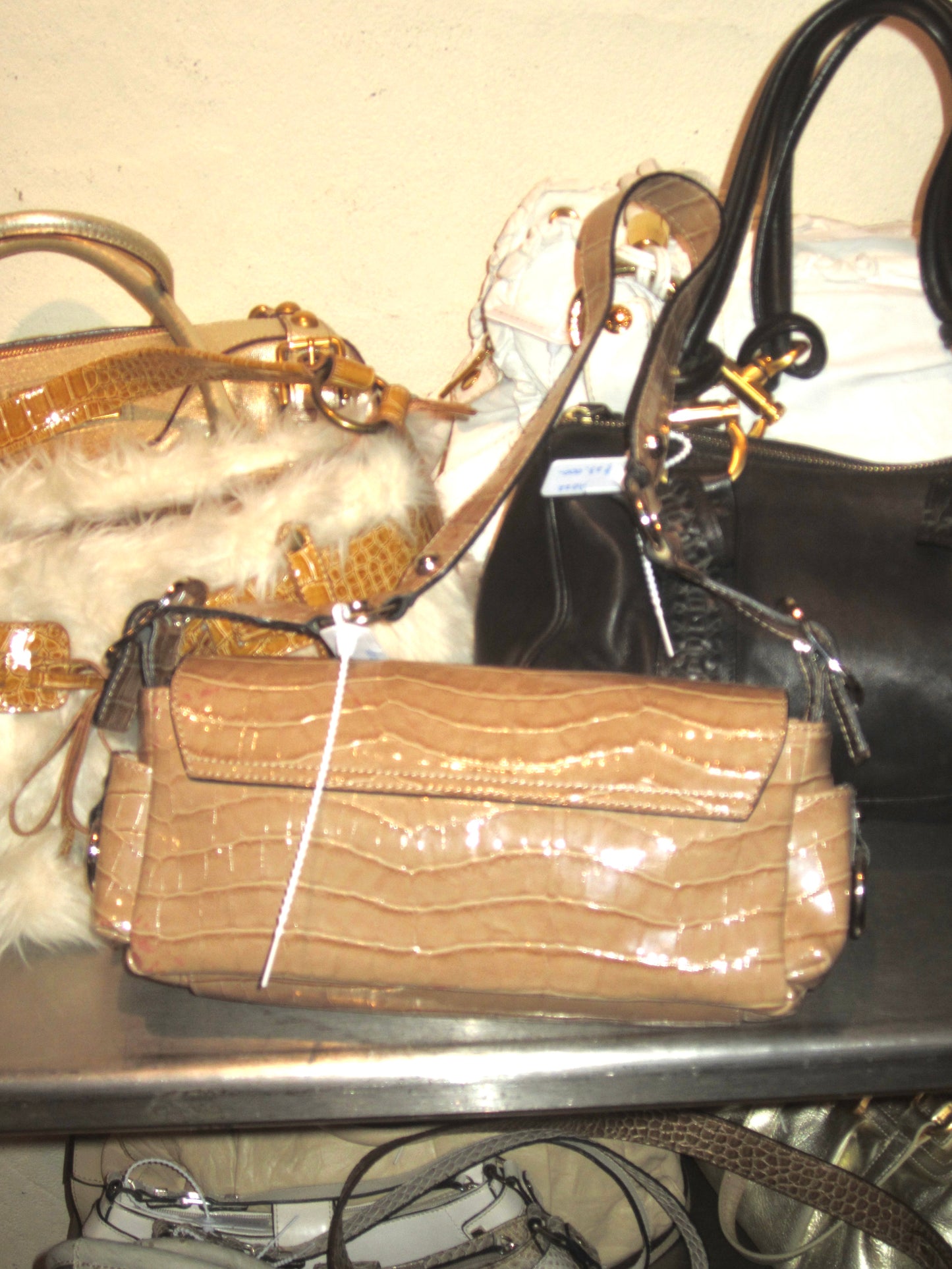 Y2K guess brown leather bag