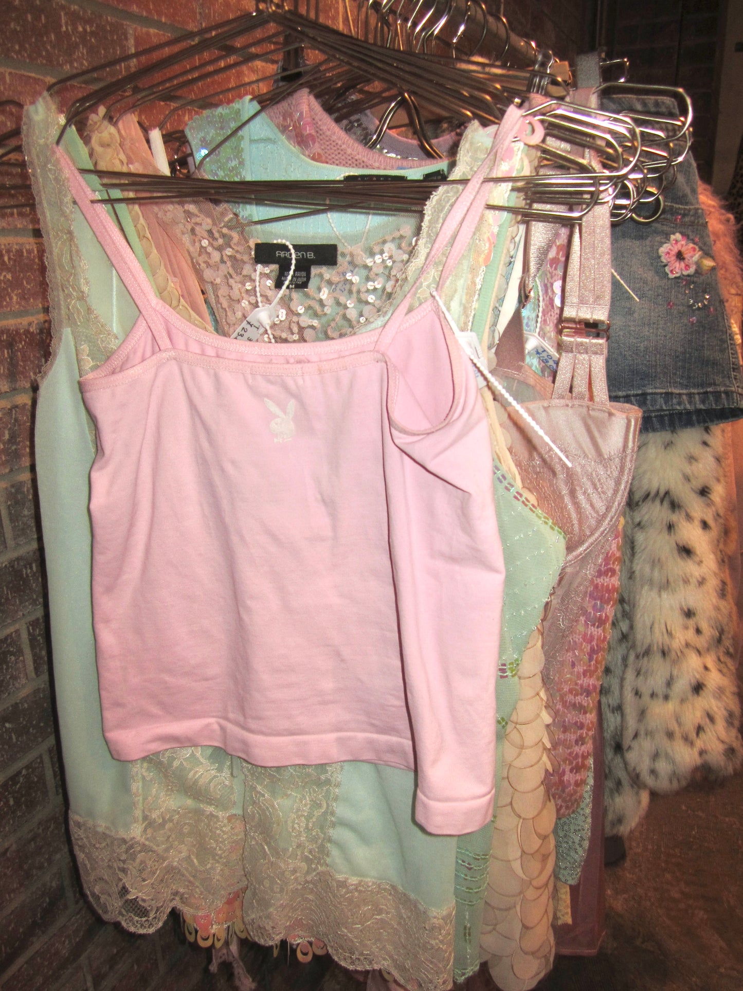 Vintage playboy powder pink bunny tank
