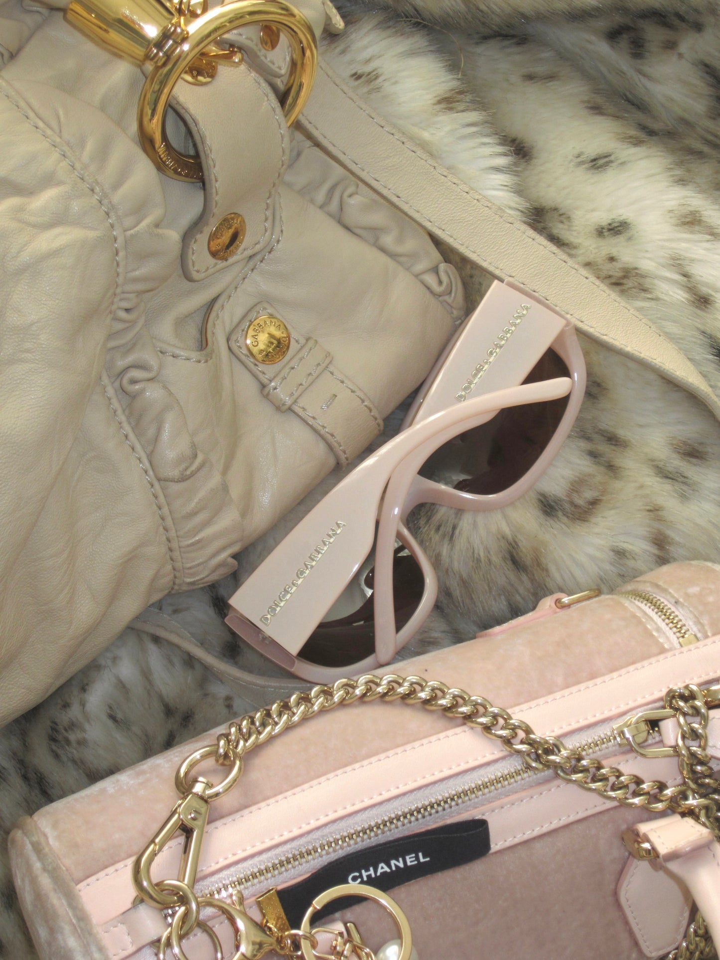 Dolce&gabbana baby pink sunglasses