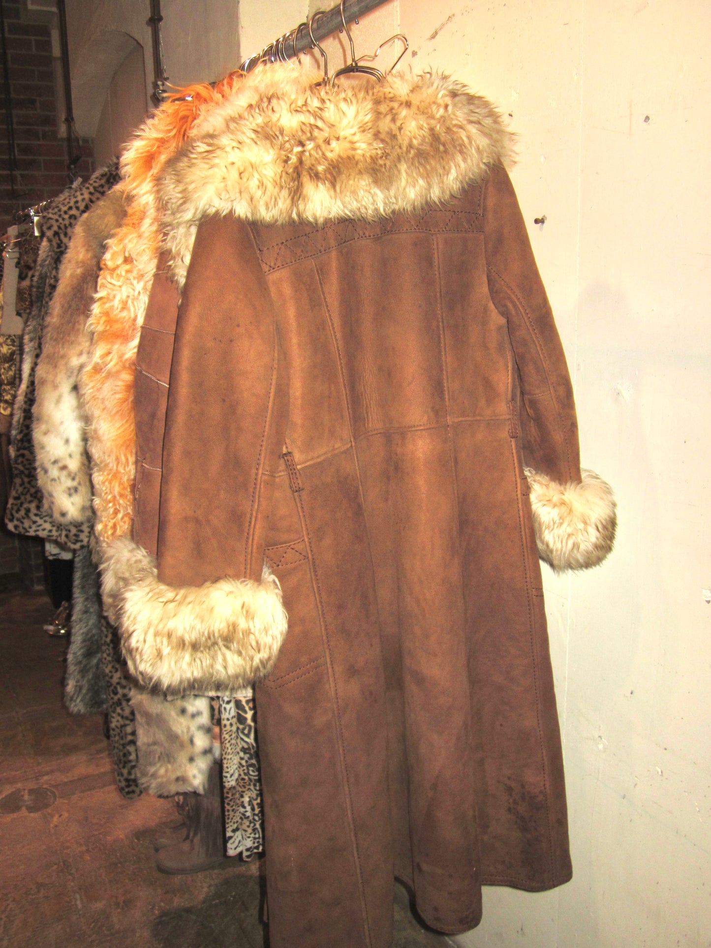 The 80s rockstar mouton coat