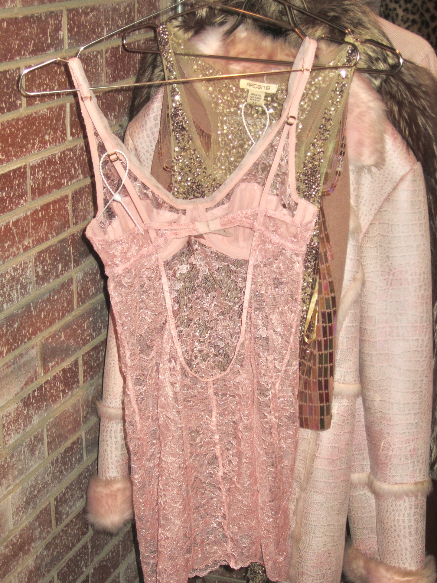 00s VS 60s inspired lace mini dress