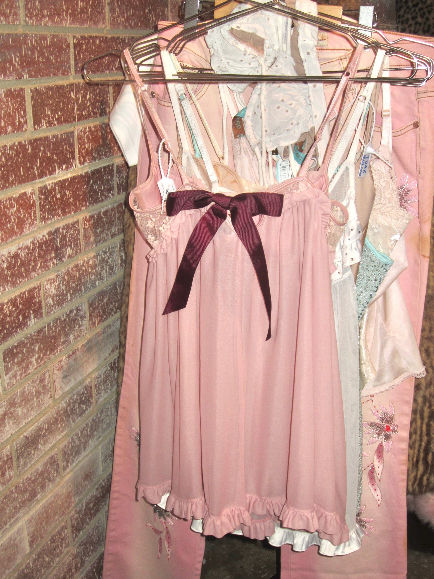 00s VS mauve back ribbon babydoll