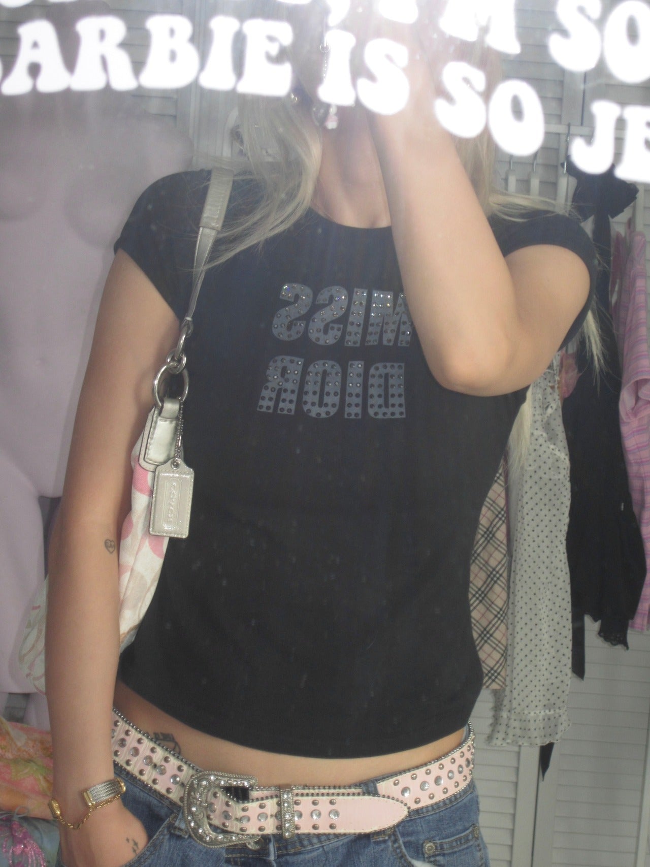 Vintage miss dior studs rock tee