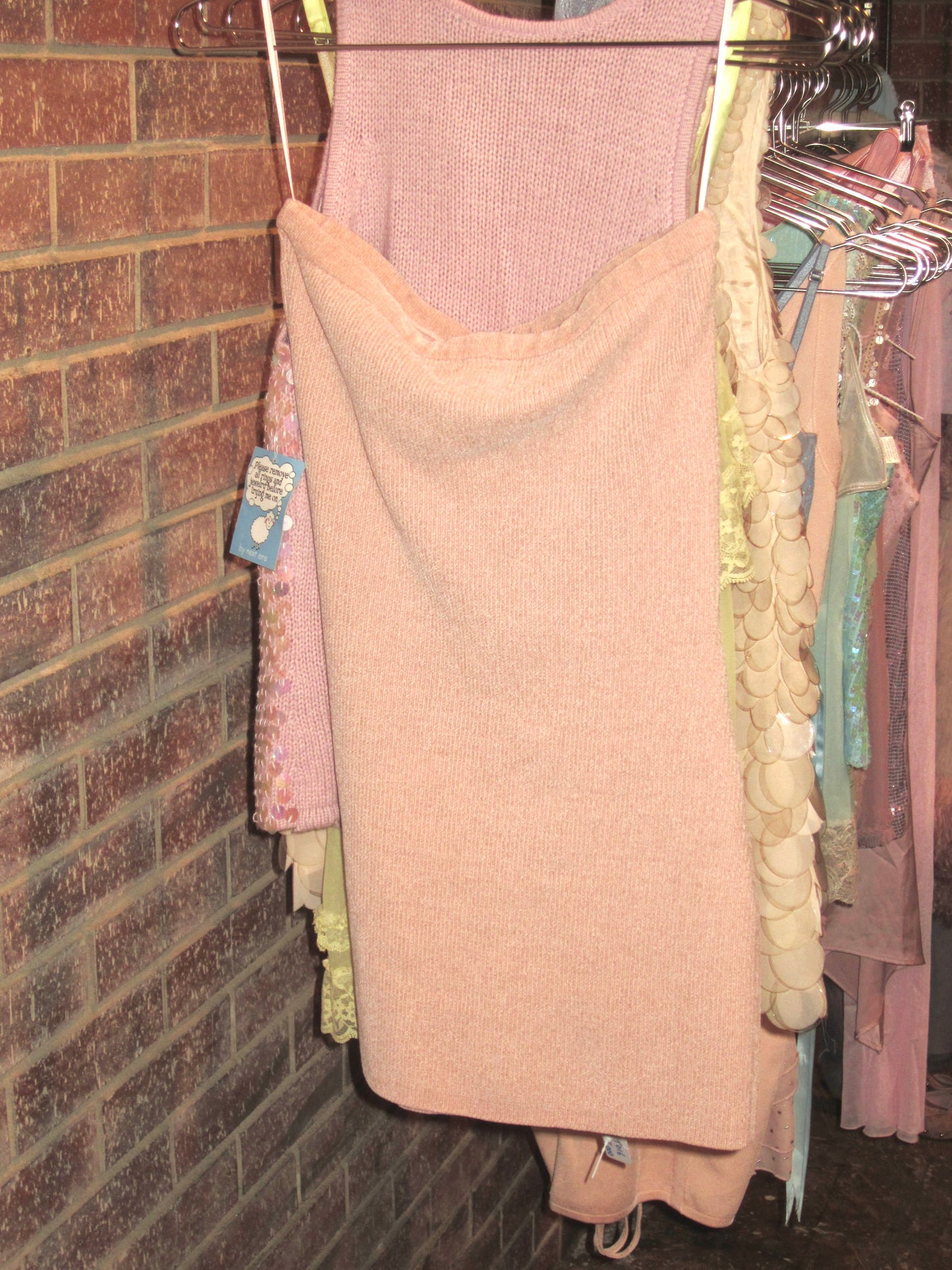 With Jean mini sweater-like dress