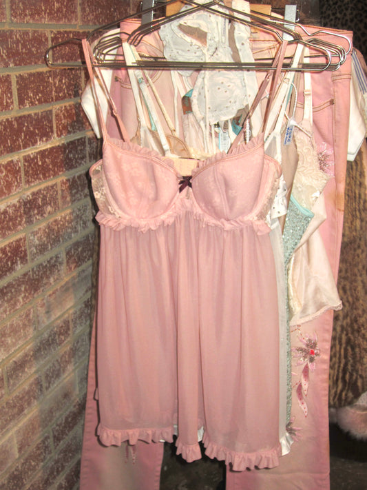00s VS mauve back ribbon babydoll