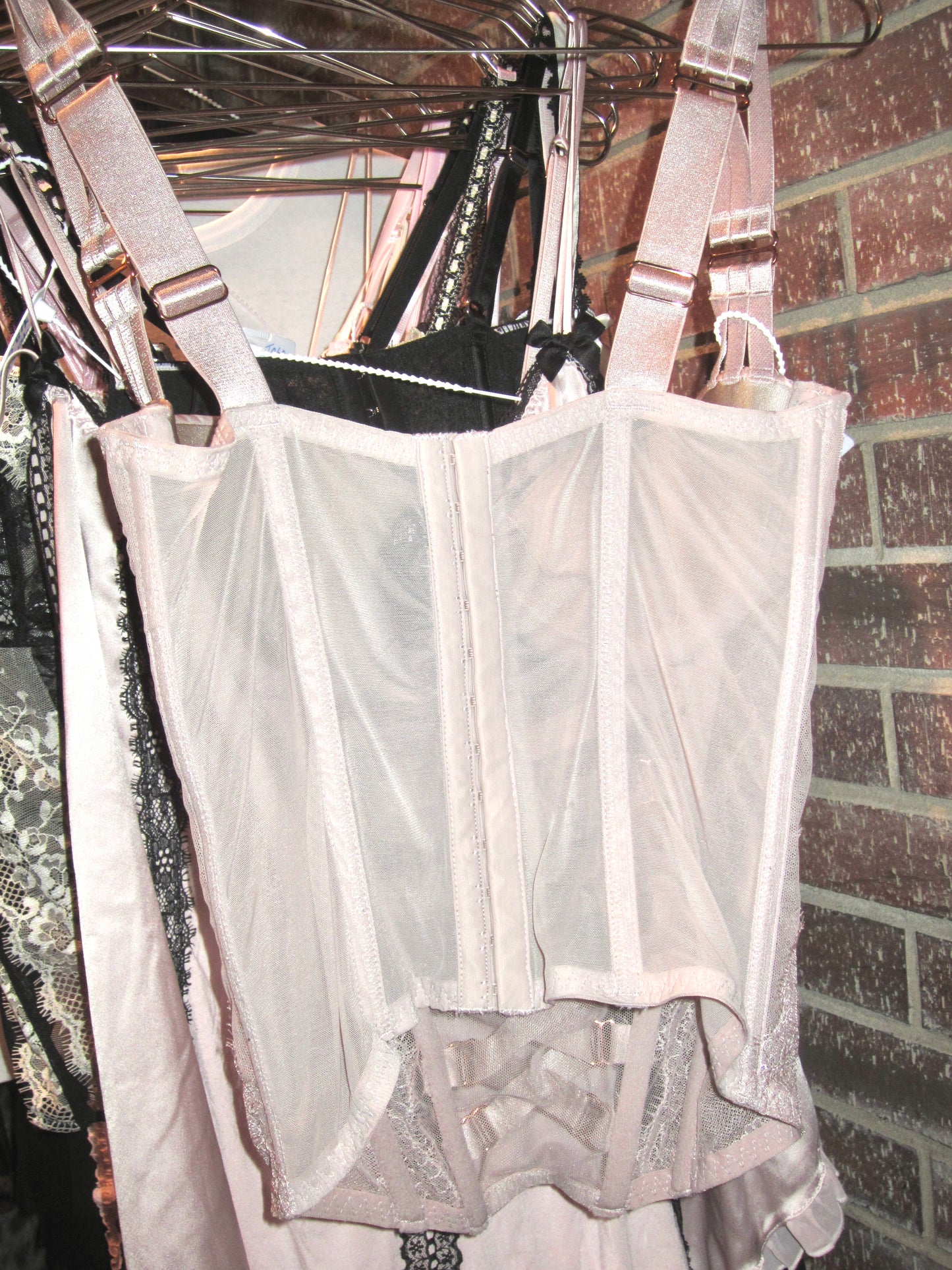 00s VS dusty purple bustier corset
