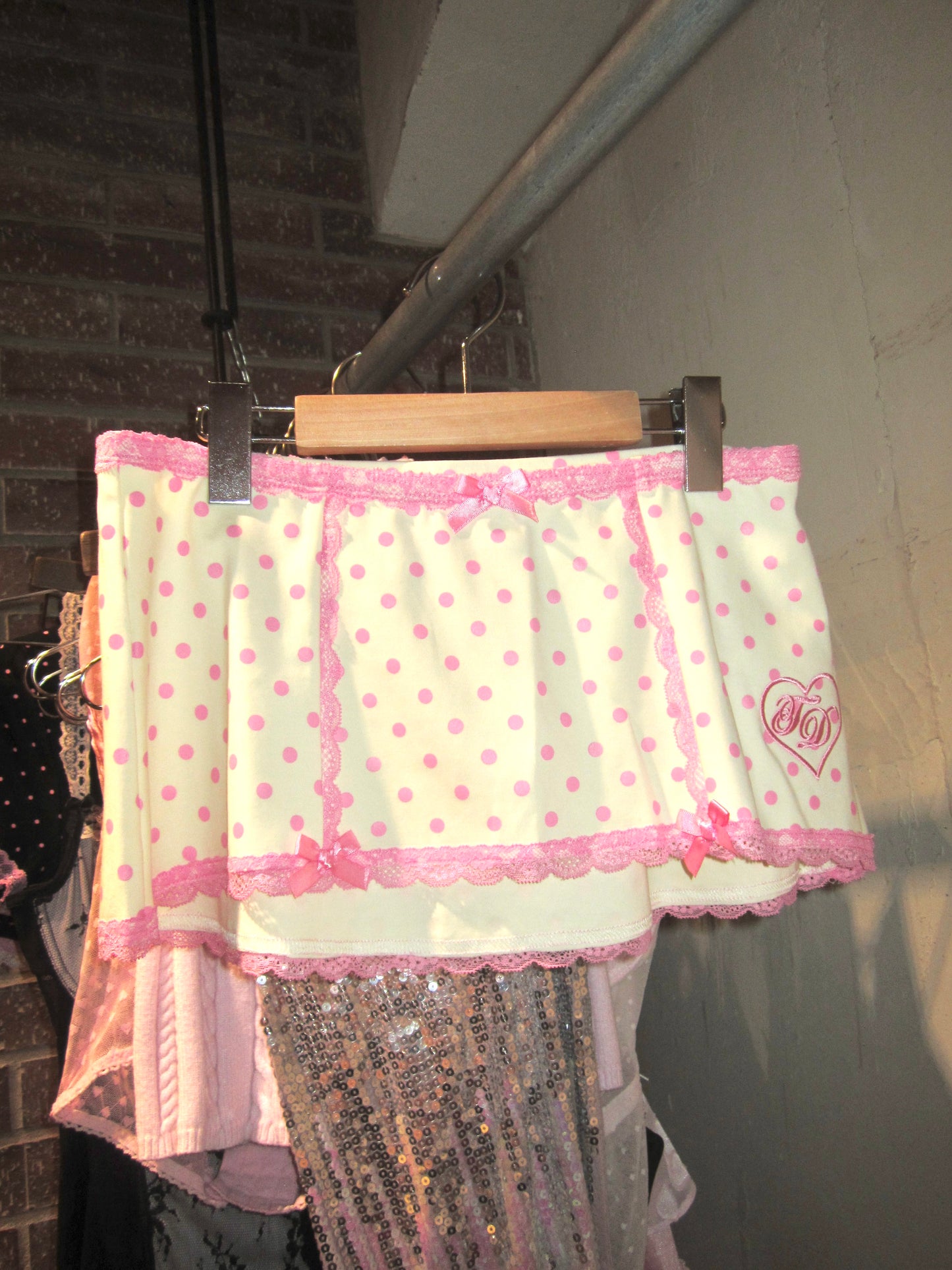 Castard strawberry mini skirt
