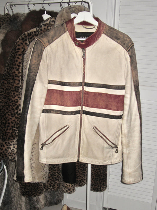 Dolce & gabbana vintage leather jacket