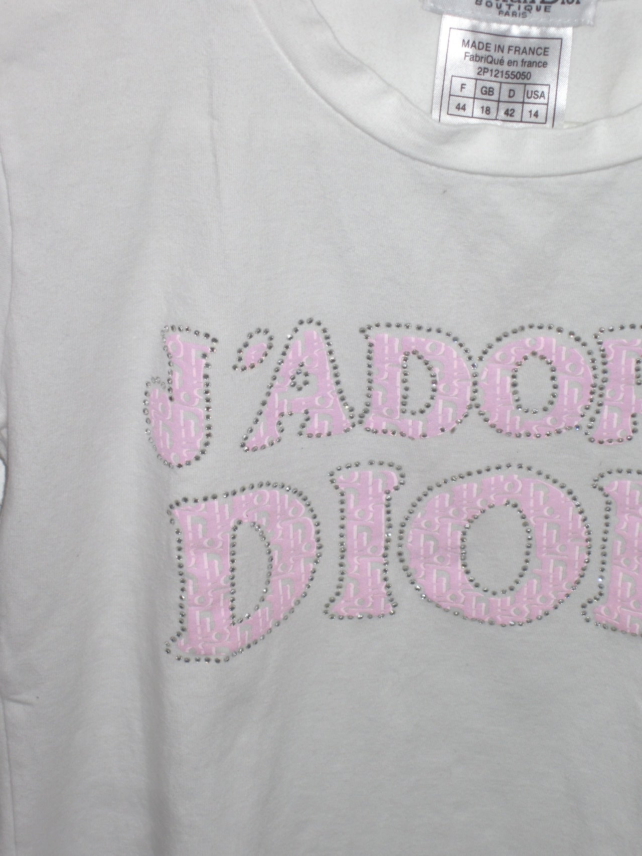 Vintage miss dior baby tee
