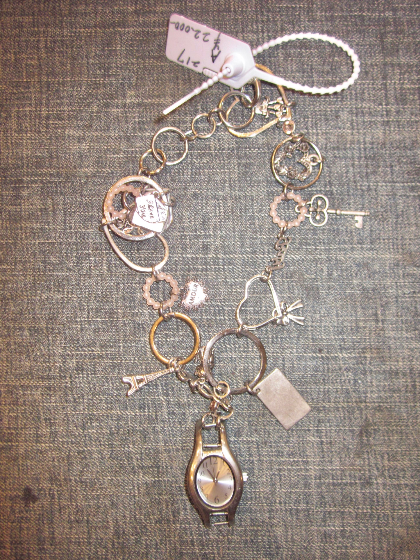 “Broken doll” handmade necklace