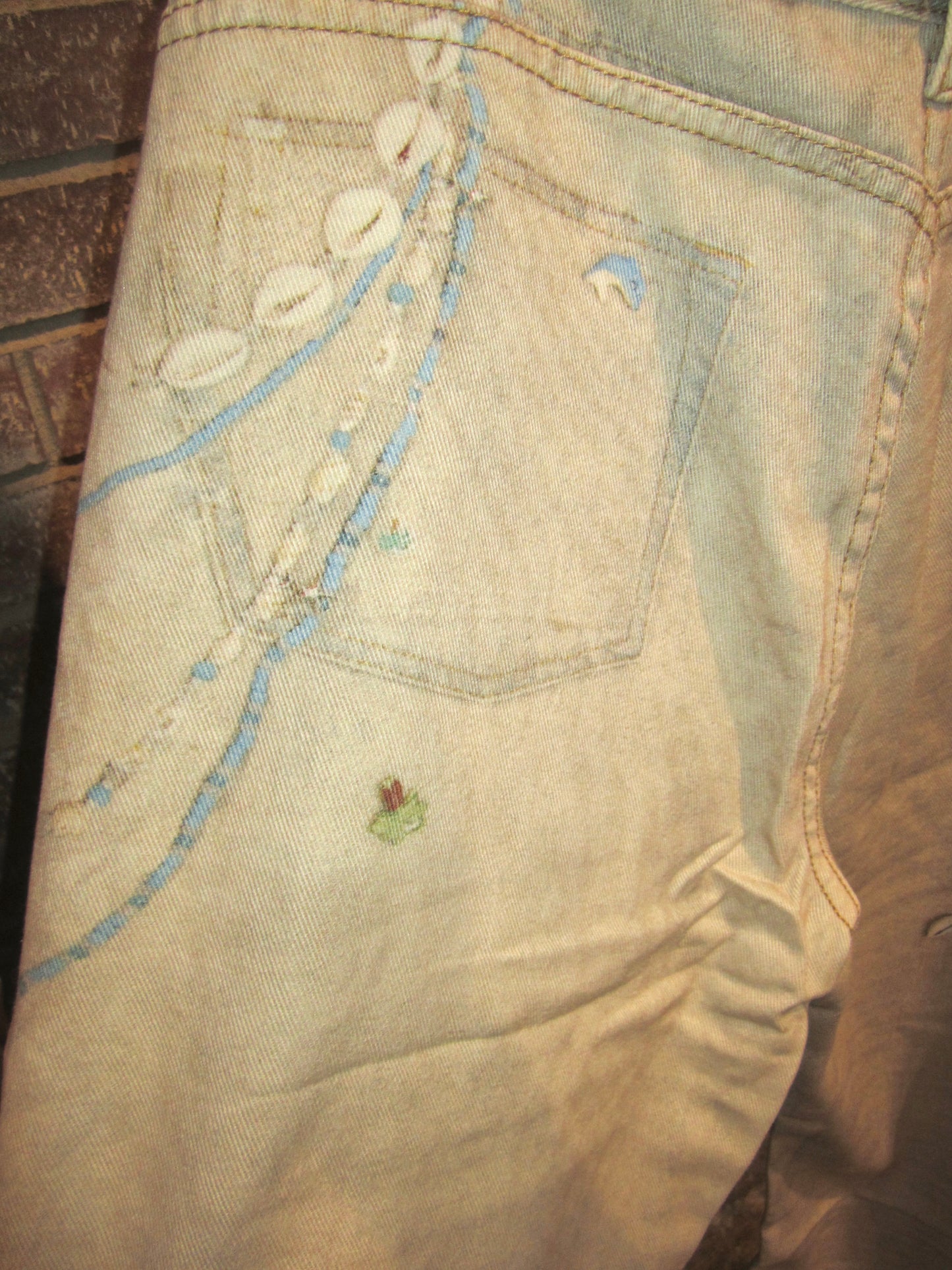 Dusty Canvas printed Denim