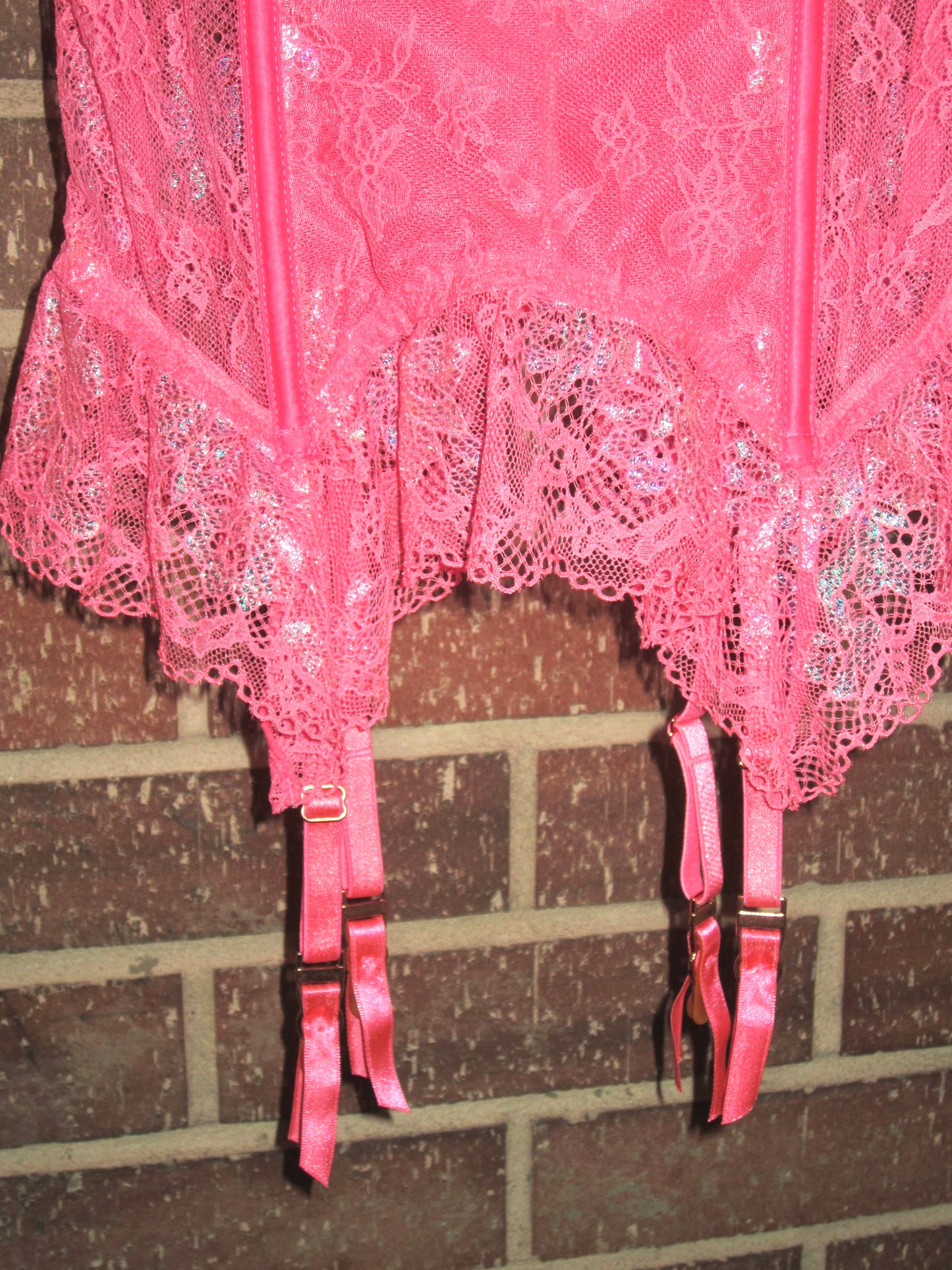 Y2K VS hot pink corset top