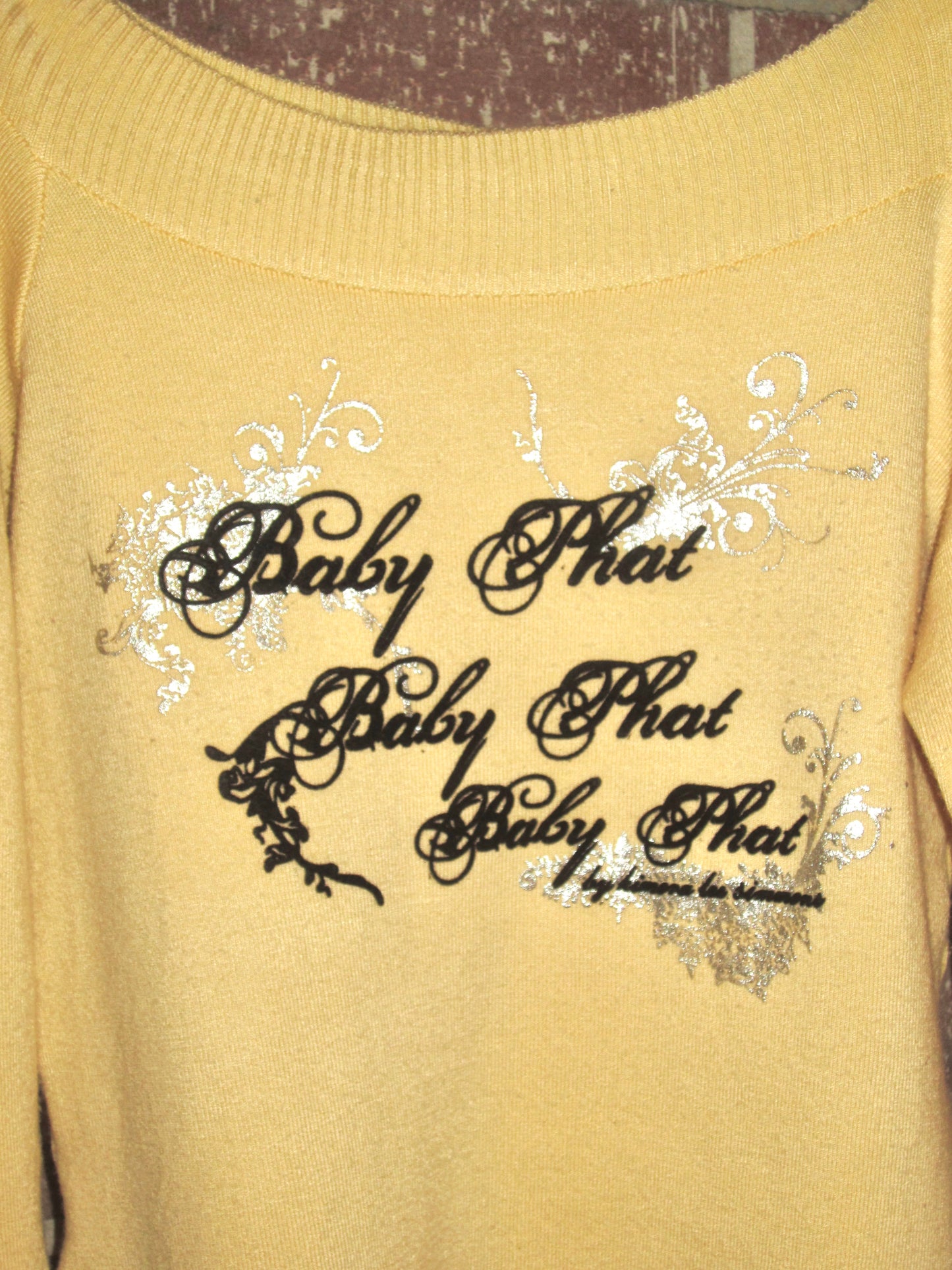 Cream yellow baby phat sweater