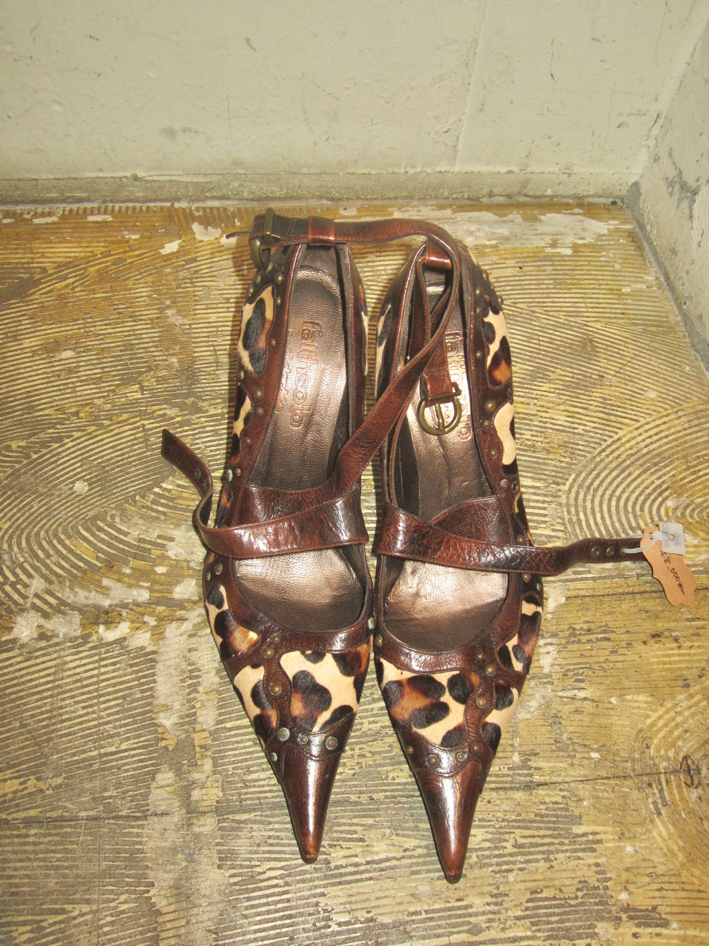 El Dante’s leopard leather mule