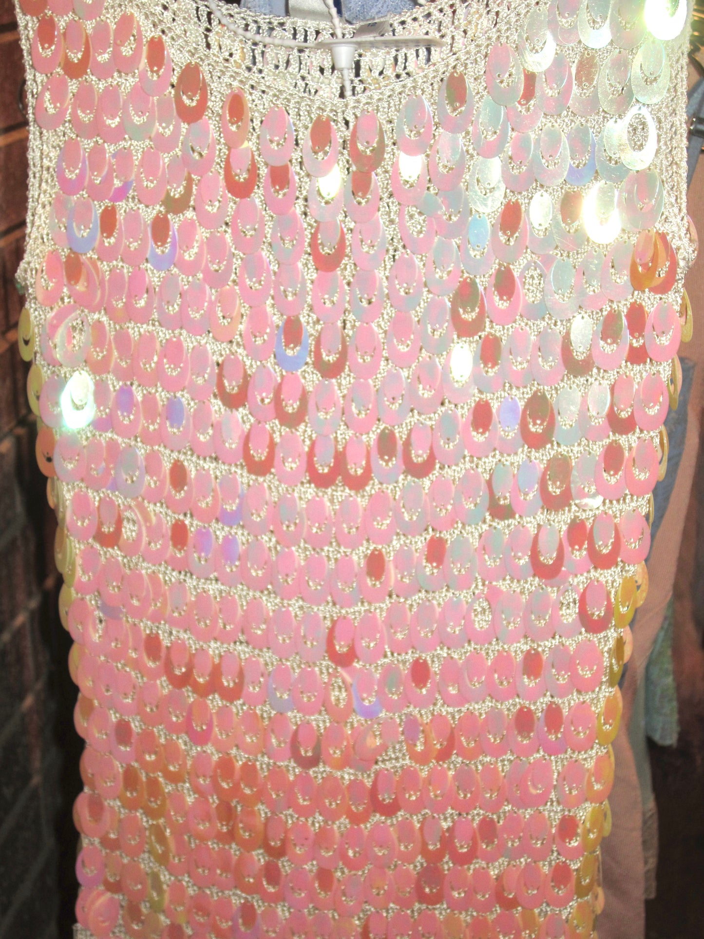 00s Ibiza sequin party top