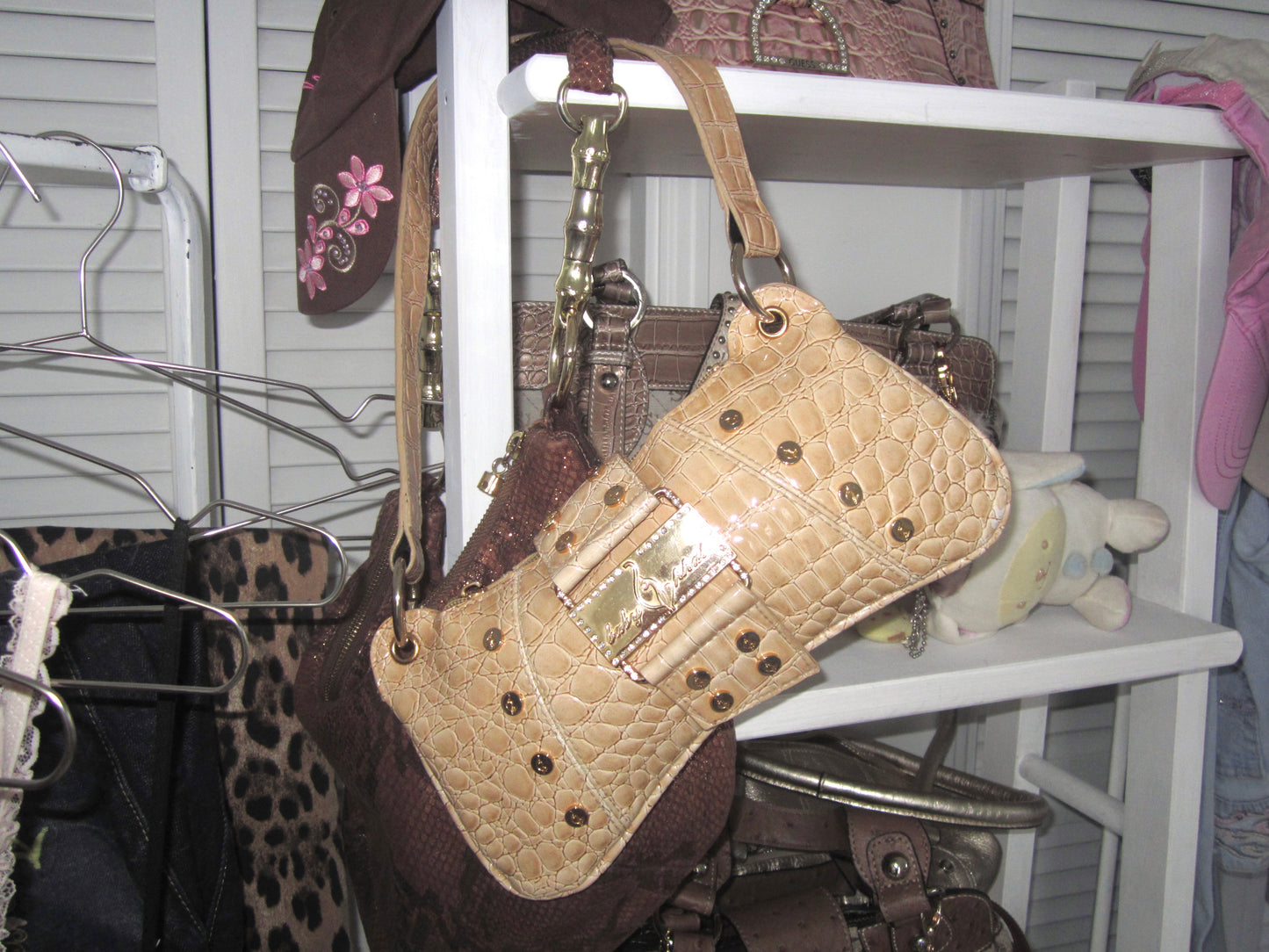 Vintage baby phat pyson gold bag