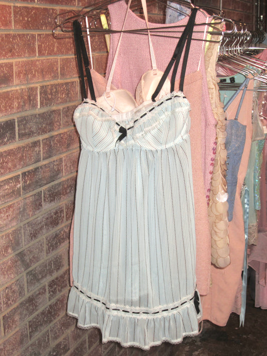 00s vintage striped babydoll