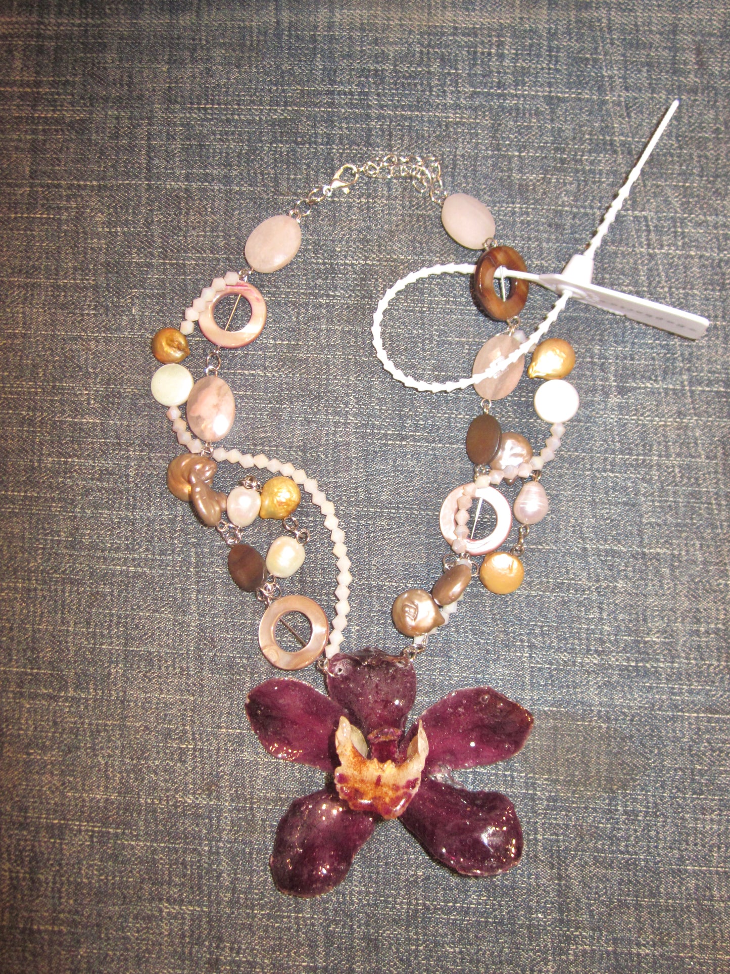 “toxic sun” real flower necklace