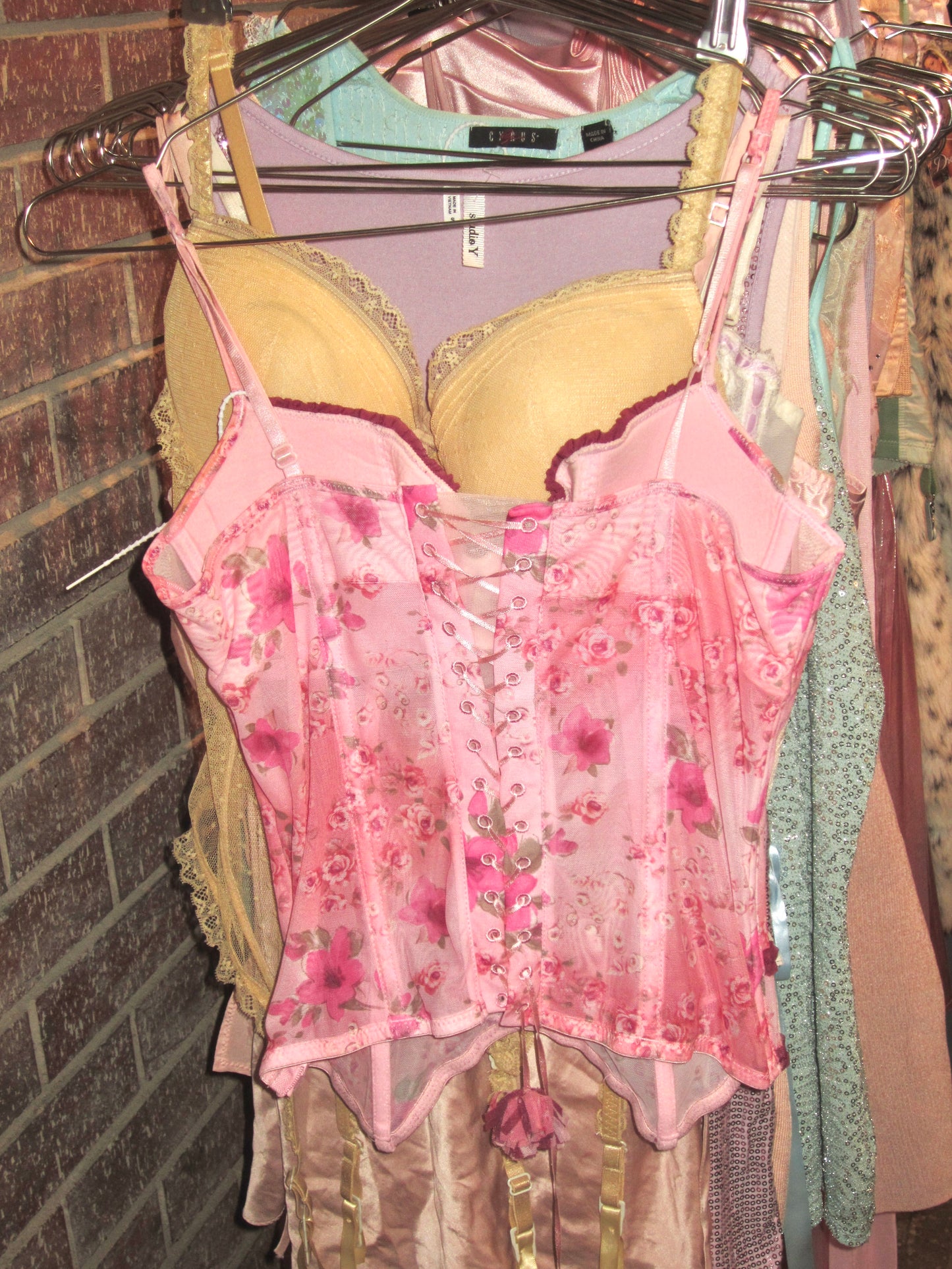 Y2K Hawaiian rare bustier corset