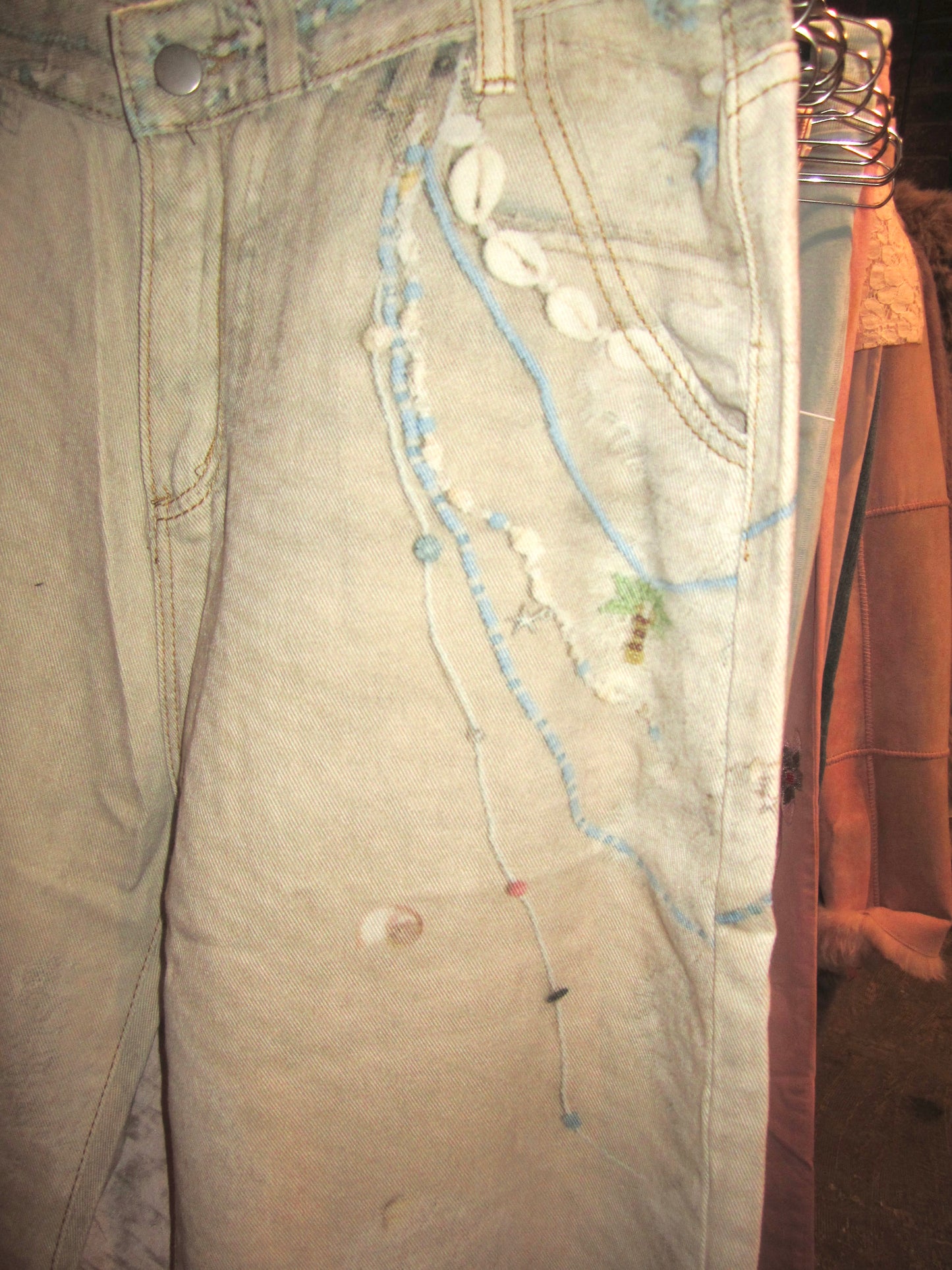 Dusty Canvas printed Denim