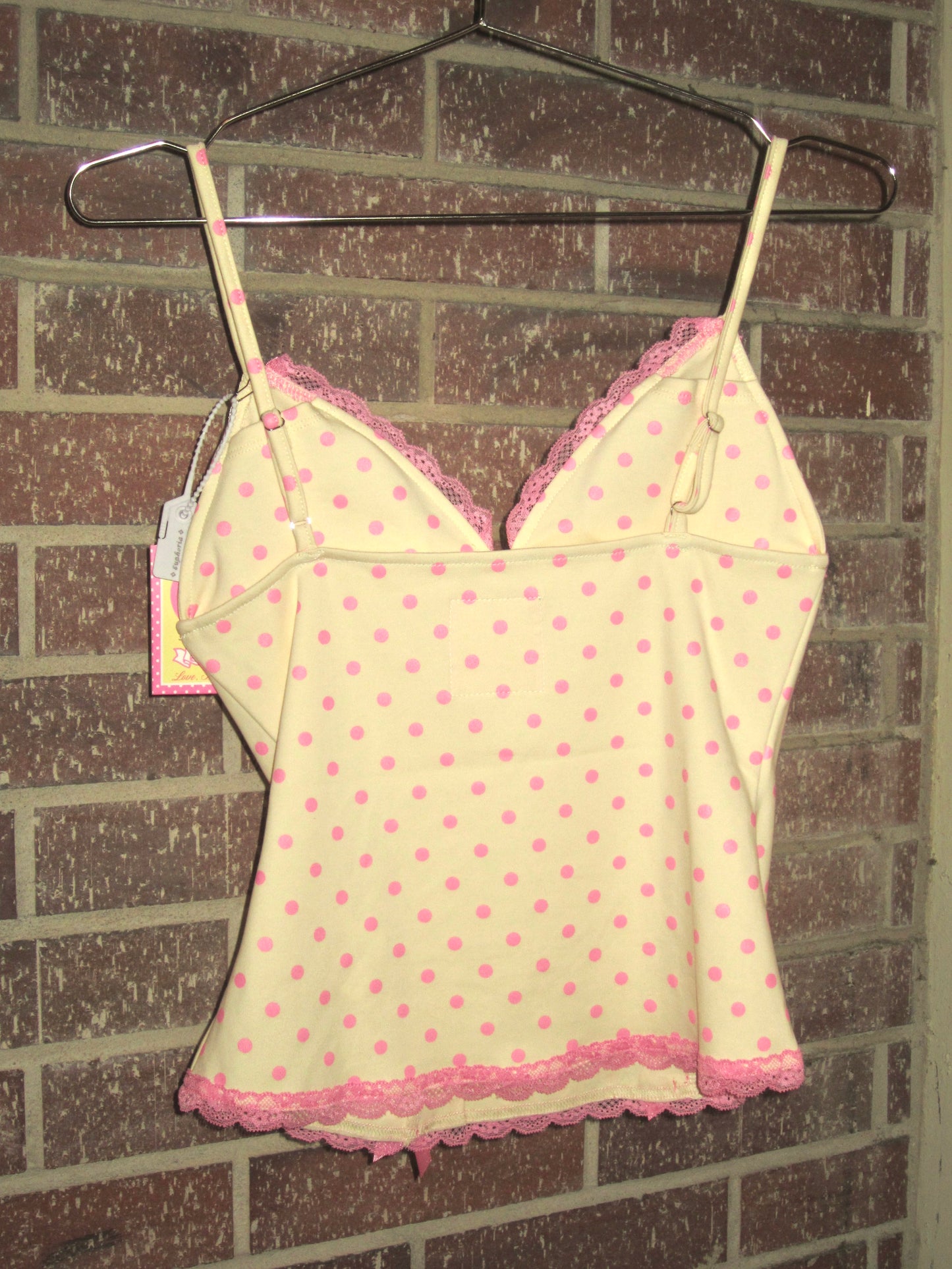 Strawberry custard camisole
