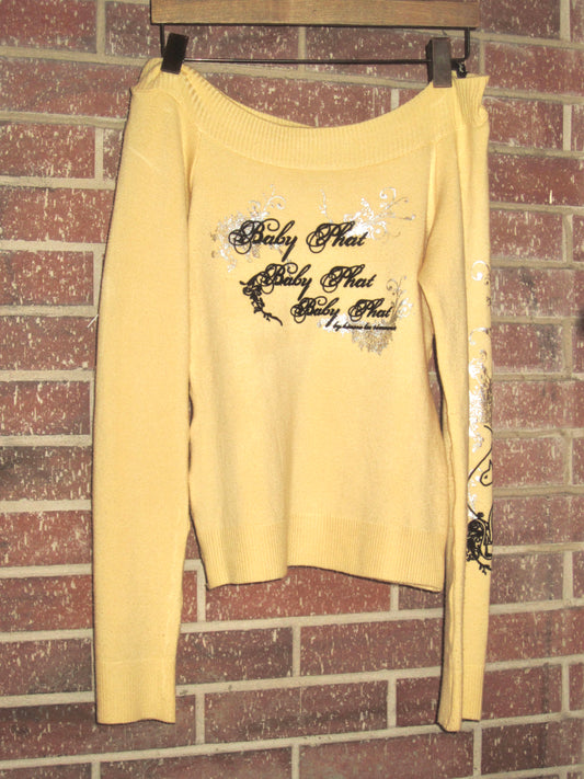 Cream yellow baby phat sweater