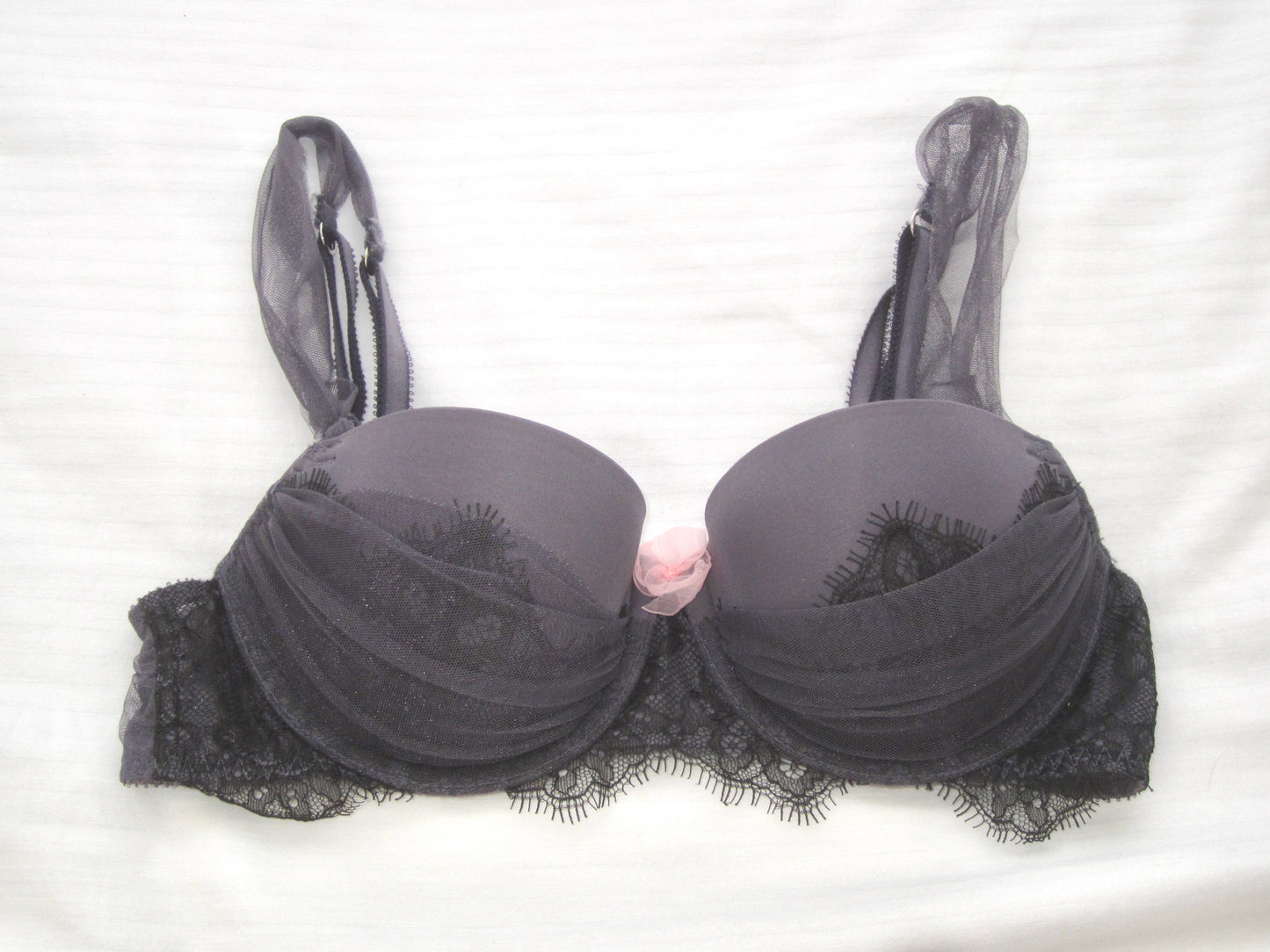 Black Rose Veil Bra