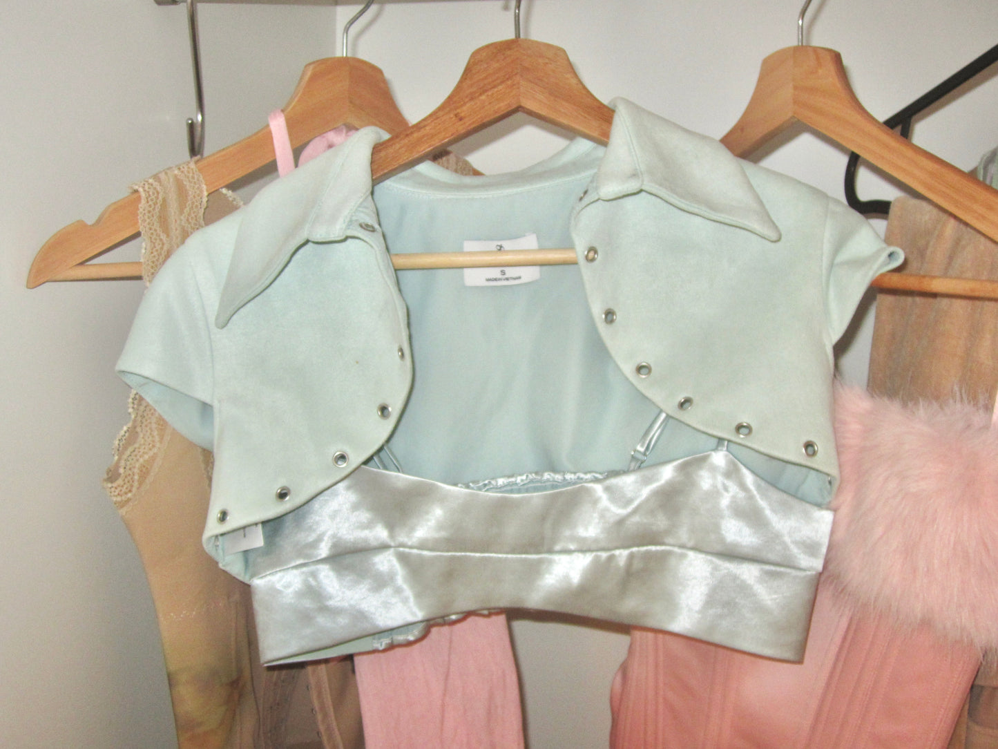 Aqua Silver Cropped Bolero