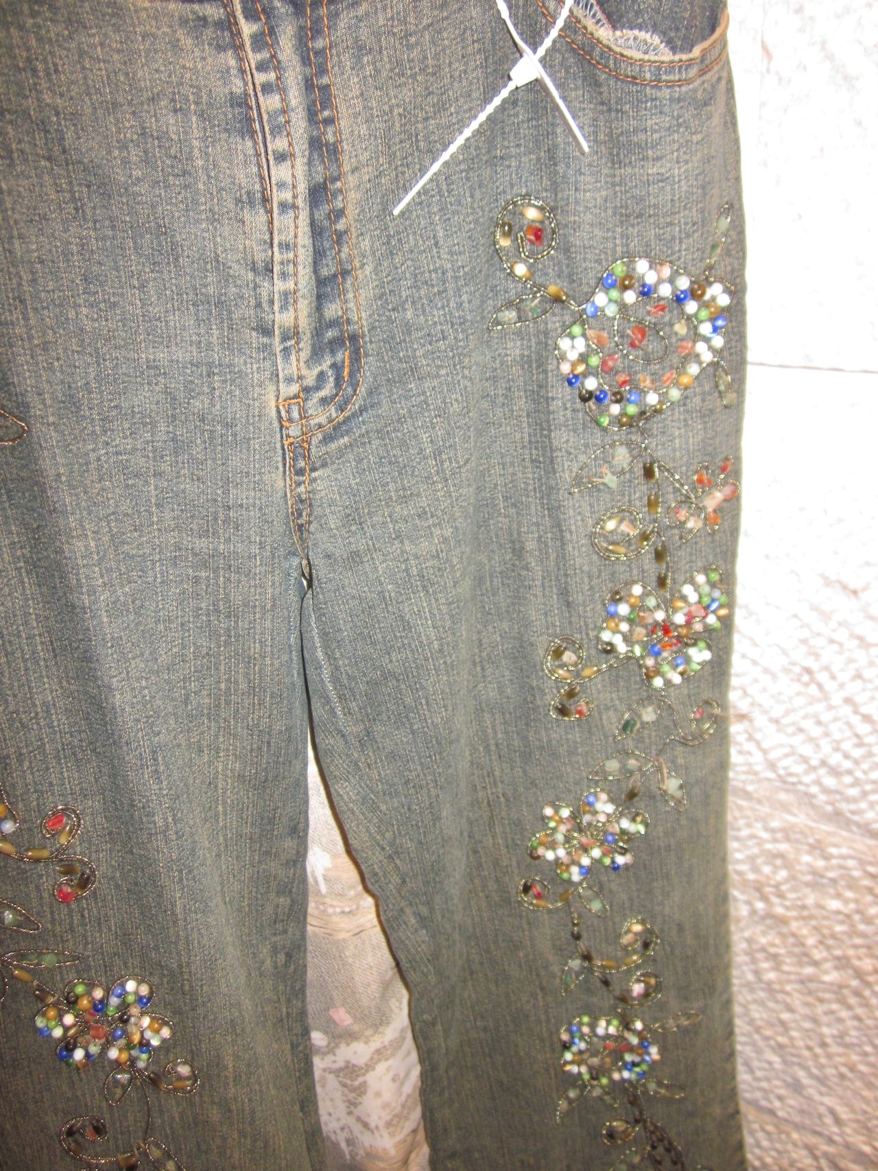 00s Juliette vintage beaded jeans ¥25,000 税込