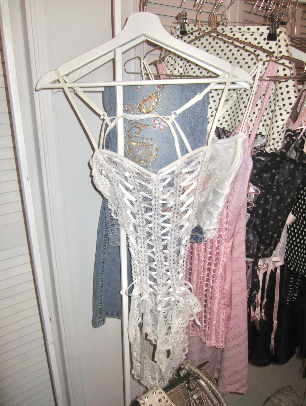 Vintage Frederick’s of Hollywood lace up bodysuits