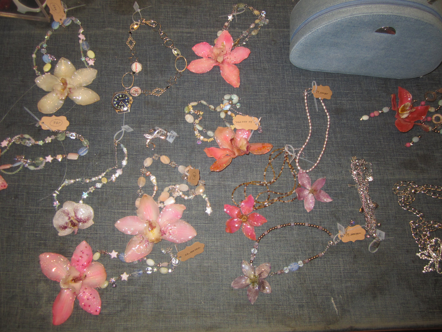 Real Flower necklaces