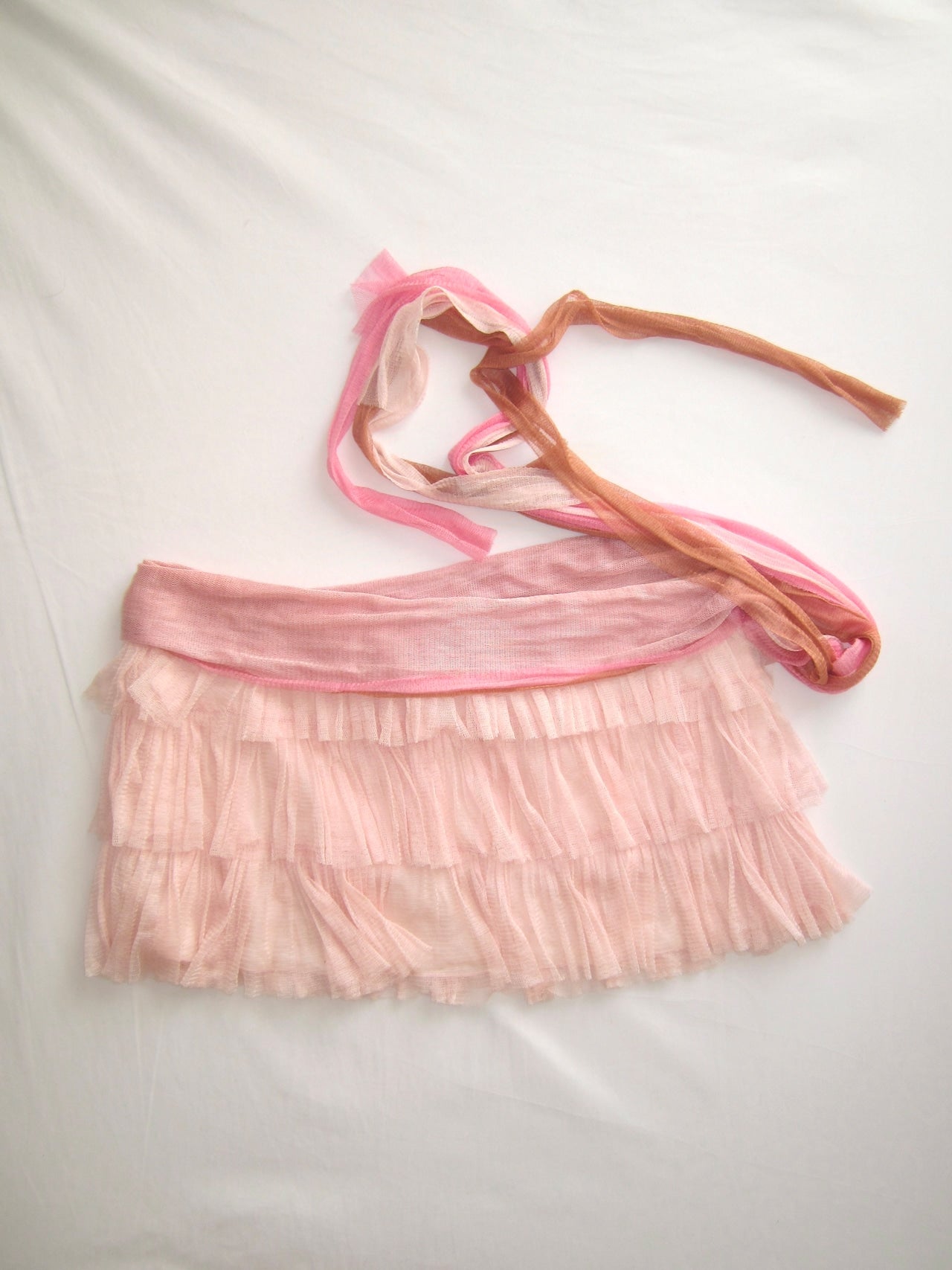 Italian designer vintage Giselle ruffle skir