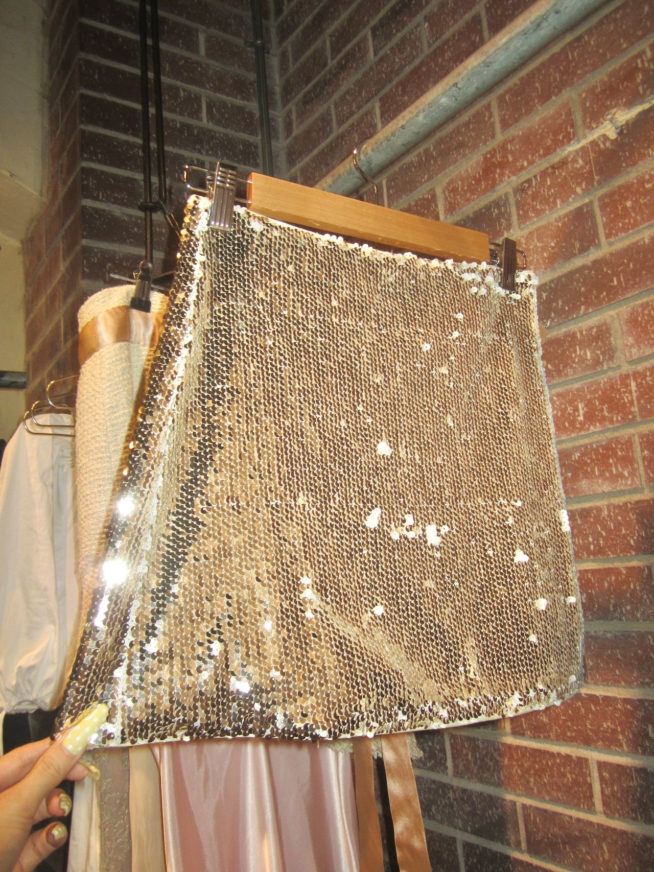 Vintage altard state Ibiza summer sequin mini skirt