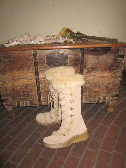 Y2K Suede Tall Winter Snow Boot