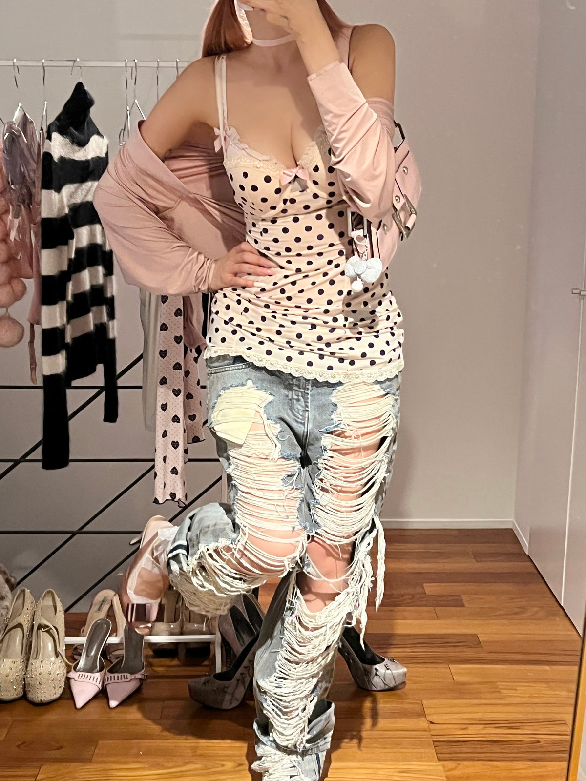 Champagne Dotted Romance