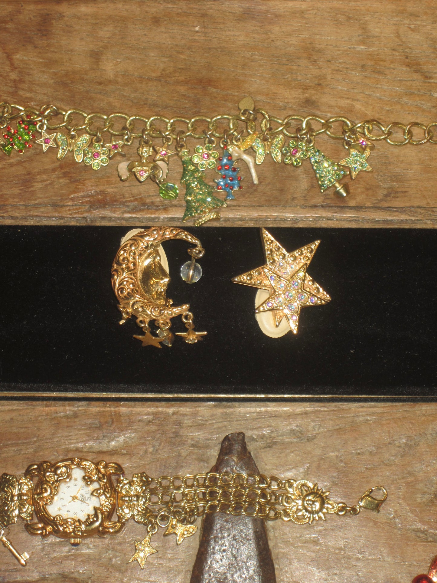 Vintage Kirks Folly celestial earrings