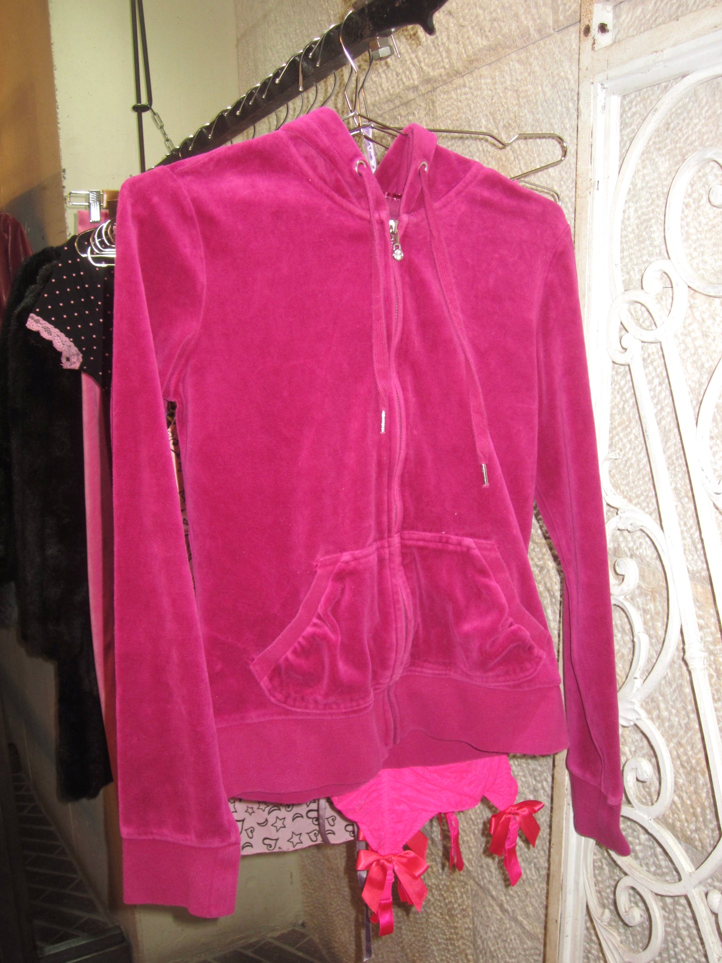 The juicy couture velour set up