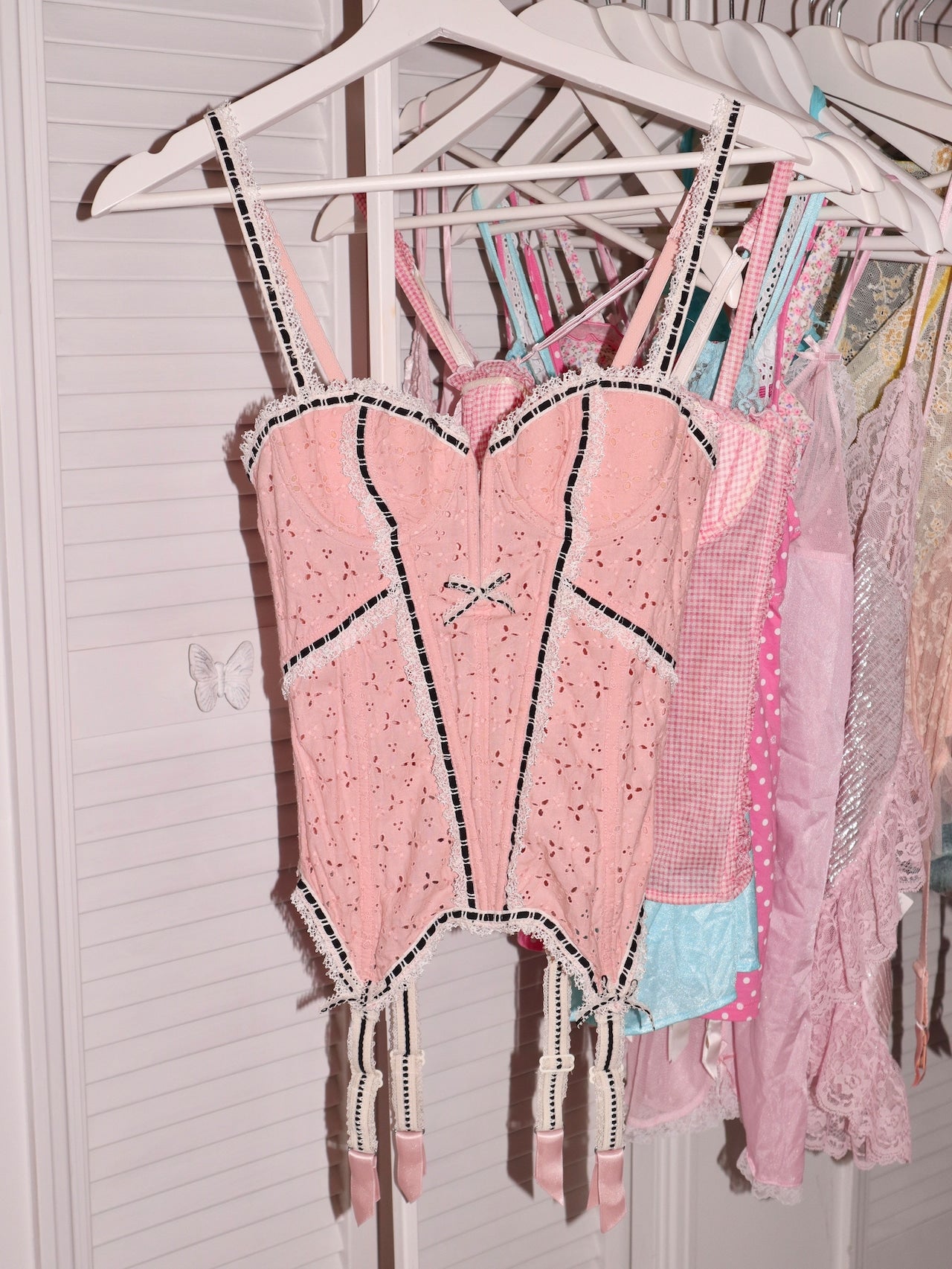 Chantal Thomass french vintage bubble gum pink bustier