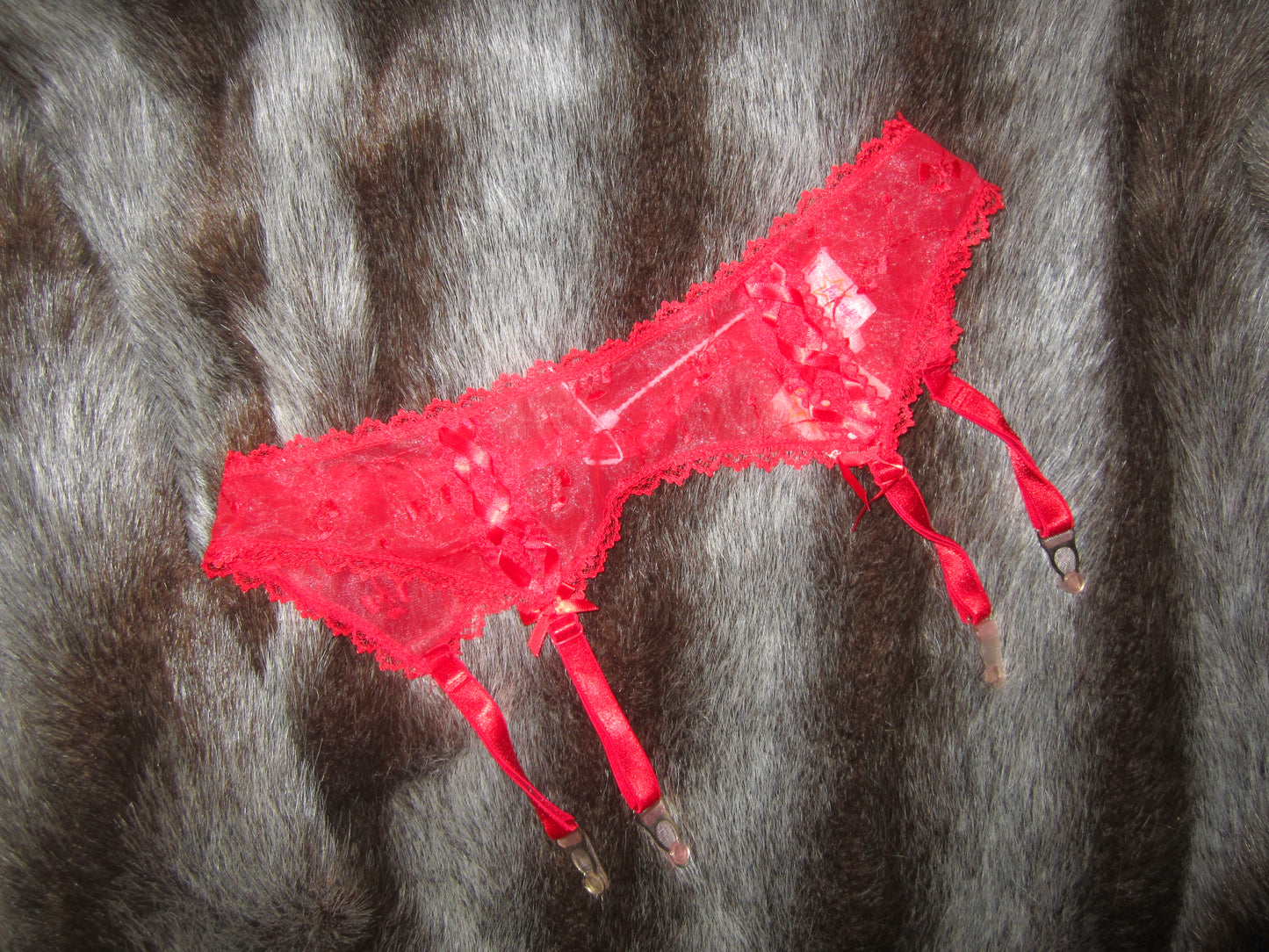 Vintage garter from Fredricks of Hollywood