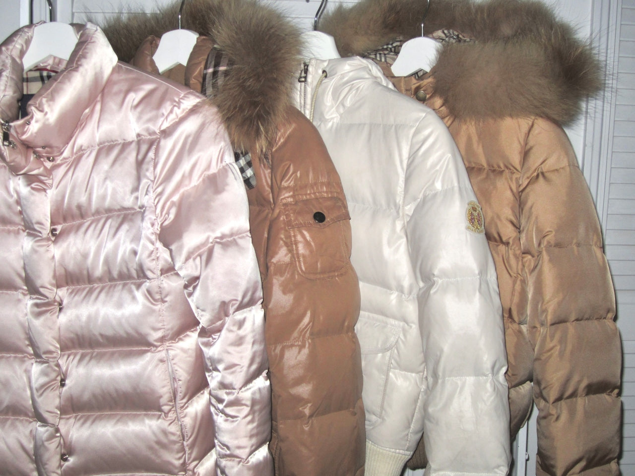 Burberry white puffer down jacket