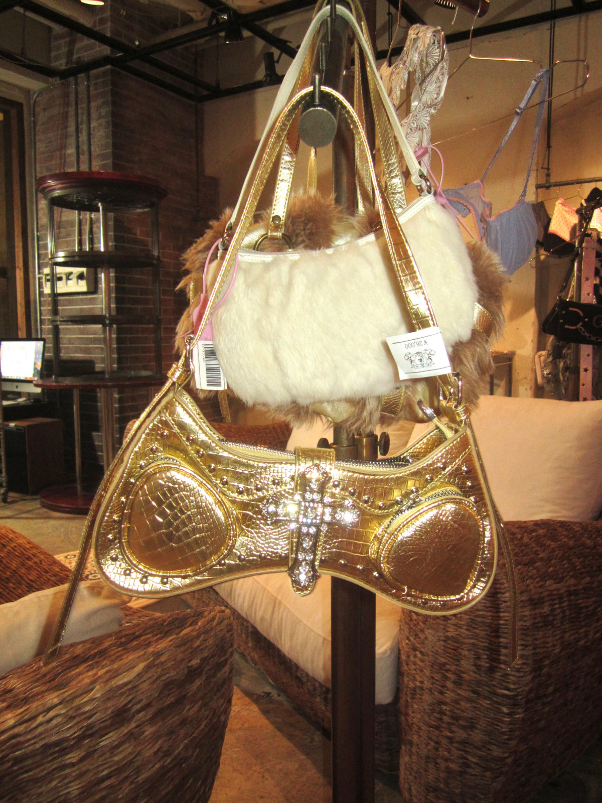 Golden Cross Bow Bag