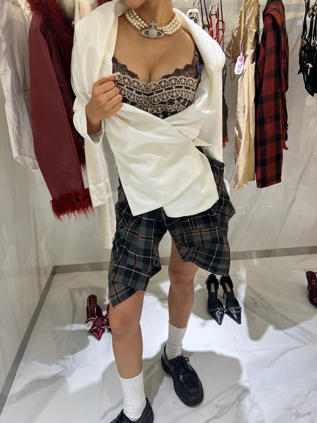White Draped Jacket