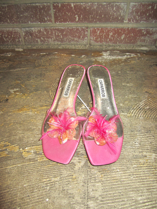 Y2K summer hyper hibiscus mule